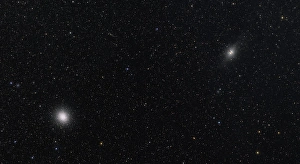 Deep Space Astrophotography Imprime: Centaurus A and Omega Centauri in the constellation of Centaurus