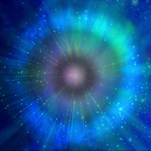 Abstract Light Background Imprime: Circle of light. 3D rendering