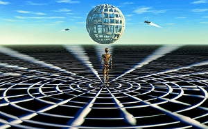 Artificial Intelligence Concept Art Imprime: The construction of a dyson sphere