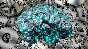 Artificial Intelligence Concept Imprime: Machine Brain