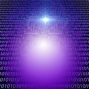 Binary Code Image Imprime: Machine language and circuit background