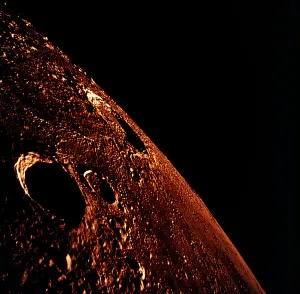 No People In Space Imprime: The Moon