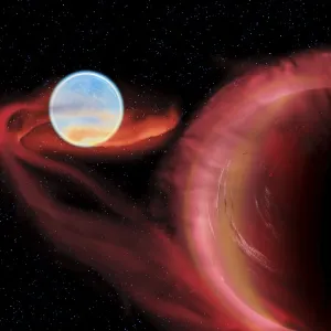Binary Star System Imprime: A binary star system