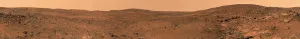 Martian Landscape Photography Imprime: Panoramic view of Mars