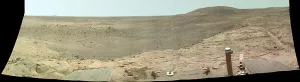 Martian Landscape Photography Imprime: Panoramic view of Mars