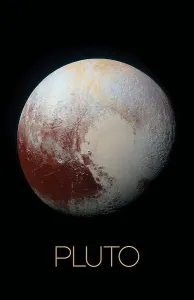 Solar System Artwork Imprime: Solar system poster of Pluto