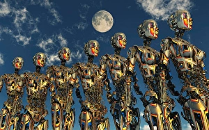 Futuristic Robot Design Imprime: The next step in human evolution where we become part machine and part organic