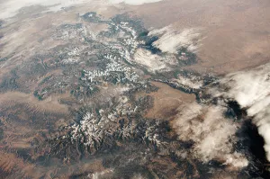 Colorado Mountain Landscape Imprime: View from space of the Front Range