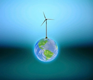 Eco Friendly Power Imprime: Windpower Earth