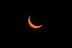 Total Solar Eclipse Photos Imprime: Partial eclipse of the sun prior to total eclipse