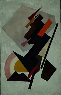 Nonrepresentational Oil Paintings Imprime: Abstracte composition. (Suprematism)