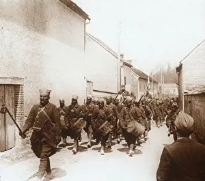 First World War Black And White Images Imprime: African troops, c1914-c1918