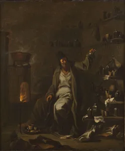 Oil On Canvas Images Imprime: An Alchemist