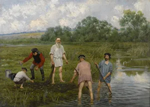 Russian Literature Images Imprime: Angling