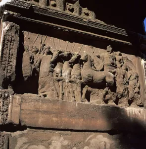 Arch Of Titus Imprime: Detail of the arch of the Emperor Titus