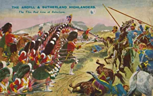 Impresiones de Los Argyll and Sutherland Highlanders. La delgada línea roja en Balaclava, 1854, (1939) Ucrania Imprime: Los Argyll & Sutherland Highlanders. La delgada línea roja en Balaclava, 1854, (1939).