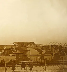 WWI Transportation History Imprime: Armoured train, c1914-c1918