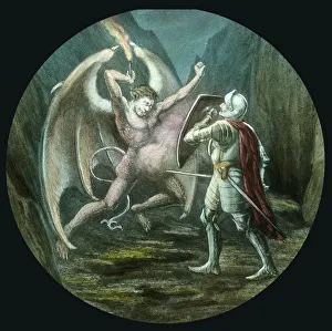 Lantern Slide History Imprime: The attack, c1910. Creator: Unknown