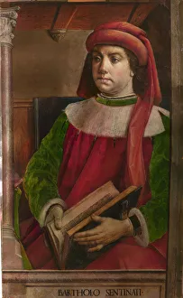 Impresiones de Bartolus de Saxoferrato. Se encuentra en la Colección de Galleria nazionale delle Marche, Urbino Países Bajos Imprime: Bartolo de Saxoferrato