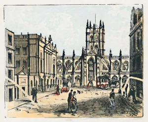 Roman Baths England Imprime: Bath, c1910