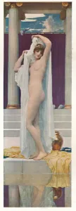 Frederic Leighton Imprime: El Baño de Psique, c1890.