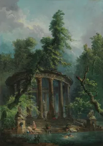 Ancient Roman Architecture Imprime: The Bathing Pool. Creator: Hubert Robert