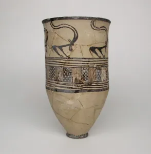 Persian Decorative Arts Imprime: Beaker, 2nd half of the 4th millenium BCE. Creator: Unknown