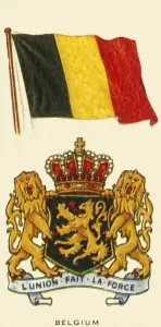 Belgian Flag Imprime: Belgium, c1935. Creator: Unknown