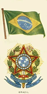 Brazilian National Flag Imprime: Brazil, c1935. Creator: Unknown