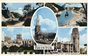 Bristol Cityscape Photography Imprime: Bristol, c1940s