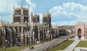 Bristol City Landmarks Imprime: Bristol Cathedral, c1940s