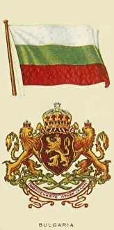 Bulgarian Flag Imprime: Bulgaria, c1935. Creator: Unknown