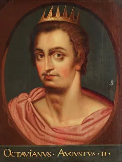 Ancient Roman Leaders Imprime: Caesar Augustus