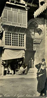 Cairo Architecture Imprime: Cairo - A Typical Native House, c1918-c1939. Creator: Unknown