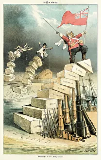 "Cartel de Puck, entre 1880 y 1889. Creadores: Joseph Keppler, Bernhard Gillam".
