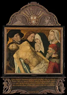 Dutch Heritage Art Gallery Imprime: Central panel of a Memorial Triptych