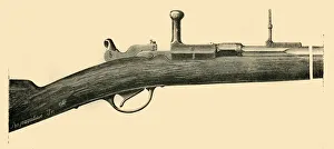French Military Equipment Imprime: Chassepot Breech-Loader - Elevation, c1872. Creator: Unknown