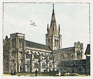 Chichester Cathedral Imprime: Chichester, c1910