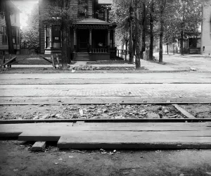 American Industrial History Imprime: Construction work, grade separation