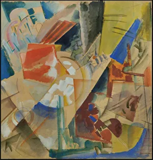 Russian Modern Art Movement Imprime: Constructive composition, 1919. Creator: Echeistov, Georgy Alexandrovich (1897-1946)