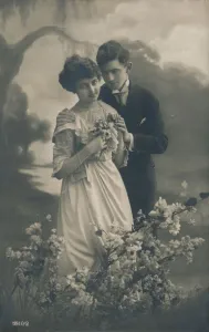 Studio Shot Couple Imprime: Couple, c1910