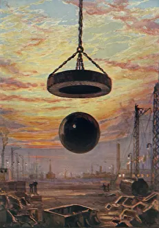 British Civil Engineering Imprime: A Cracker Ball, c1930. Creator: Unknown