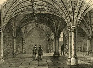 Medieval Buildings UK Imprime: The Crypt of Guildhall, 1897. Creator: Unknown