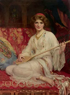 Pre Raphaelite Style Paintings Imprime: The dancer
