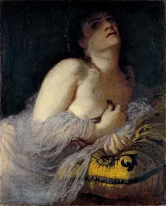 Arnold Bocklin Paintings Imprime: The Death of Cleopatra (first version). Artist: Bocklin, Arnold (1827-1901)