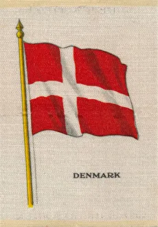 Danish Flag Imprime: Denmark, c1910
