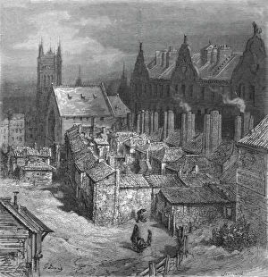 Gustave Dore Art Imprime: The Devils Acre - Westminster, 1872. Creator: Gustave Doré