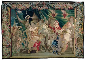 Roman Empire History Images Imprime: Discovery of the Plot to Kill Caesar and Cleopatra from The Story of Caesar and Cleopatra