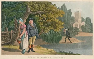 Thomas Rowlandson Imprime: Dr Syntax Making a Discovery, 1820. Artist: Thomas Rowlandson