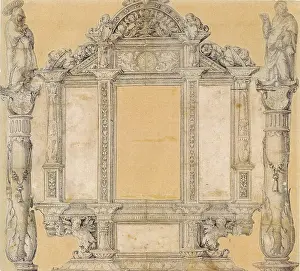 Albrecht Durero Imprime: Boceto para el marco del antiguo retablo de la alta capilla de San Martín en Messkirch
